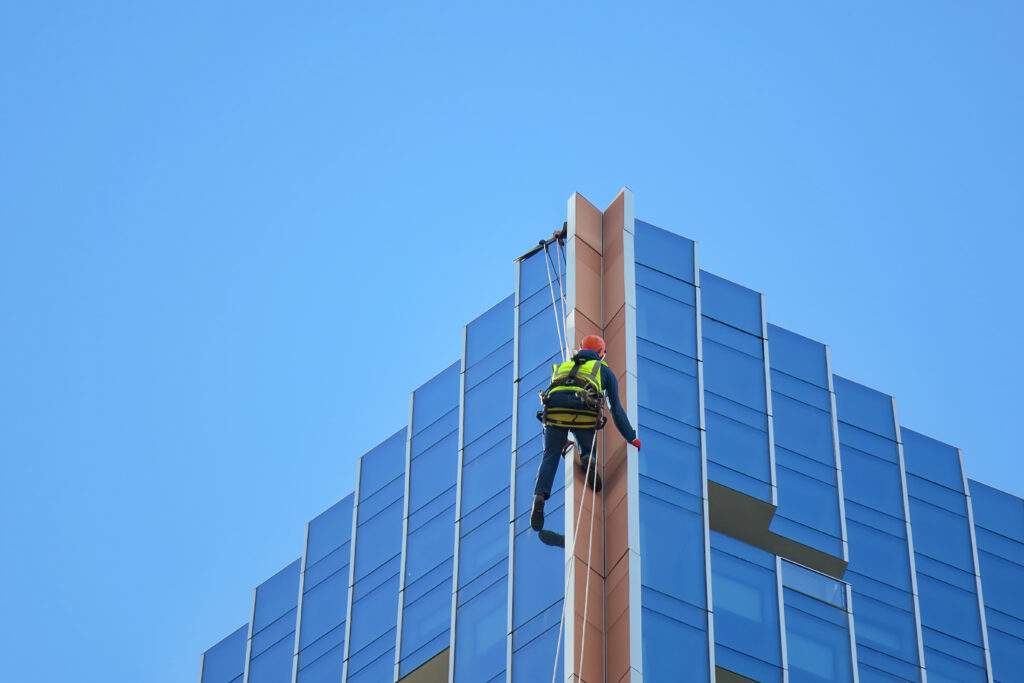 High-Rise Building Maintenance With Industrial Rope Access Services