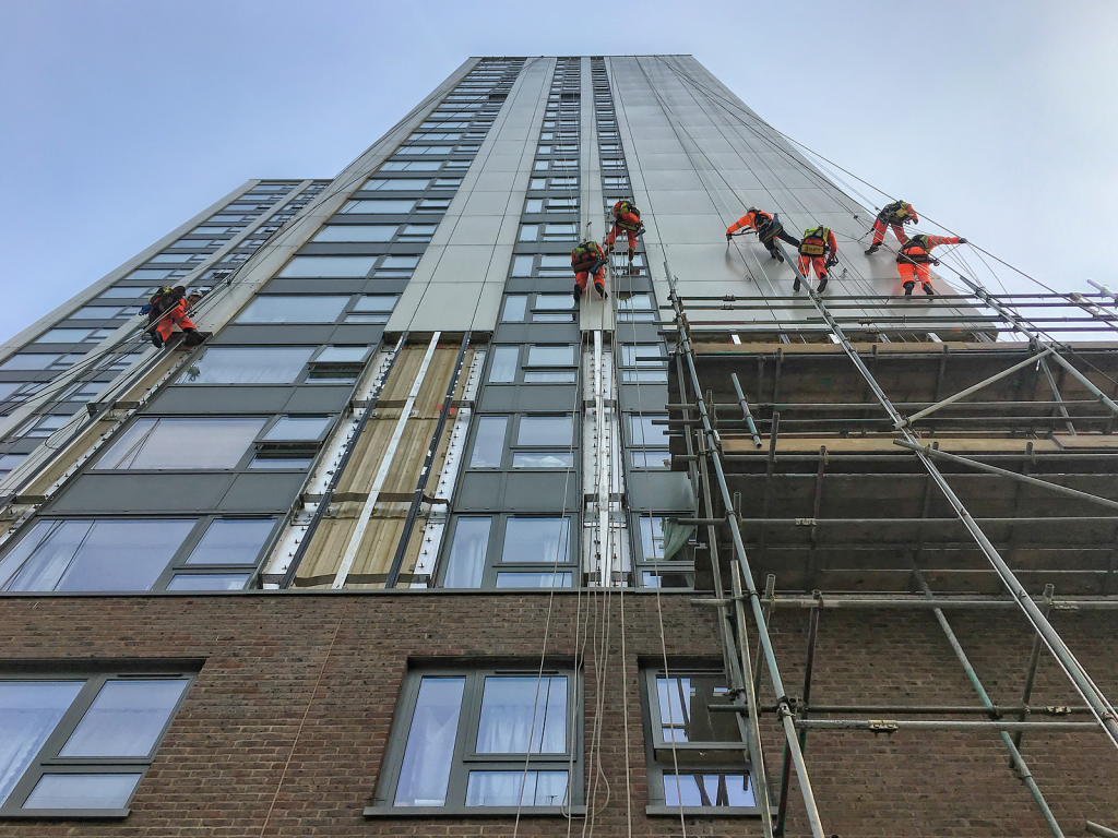 Rope Access for Cladding Removal